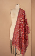 Boiled Wool Shawl, Indian Red