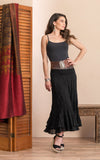 Macarena Skirt, Long, Solid Black