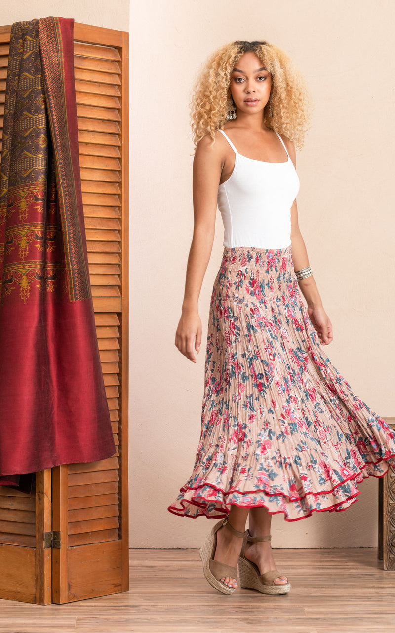 Macarena Skirt, Long, Desert Bloom