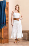Macarena Skirt, Long, Solid White
