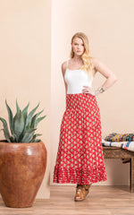 Victorian Skirt, Long, Davina Red