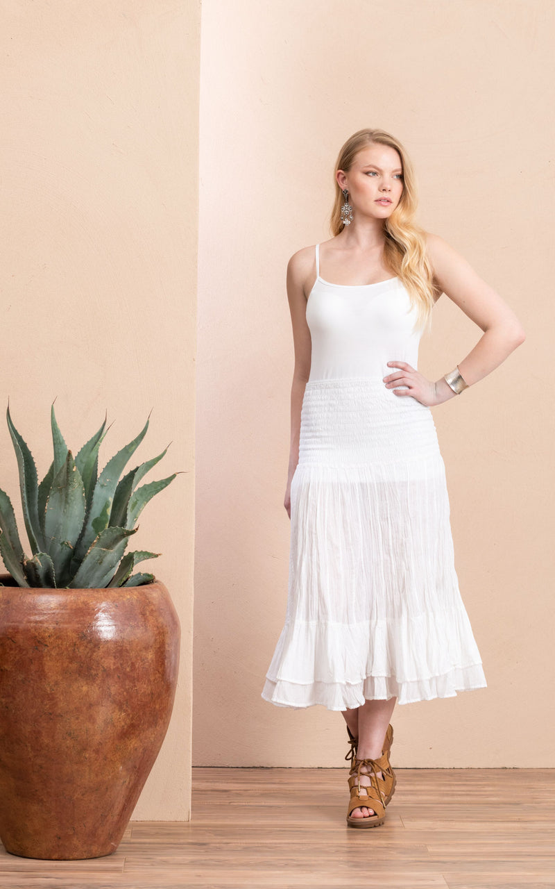 Macarena Skirt, Short, Solid White