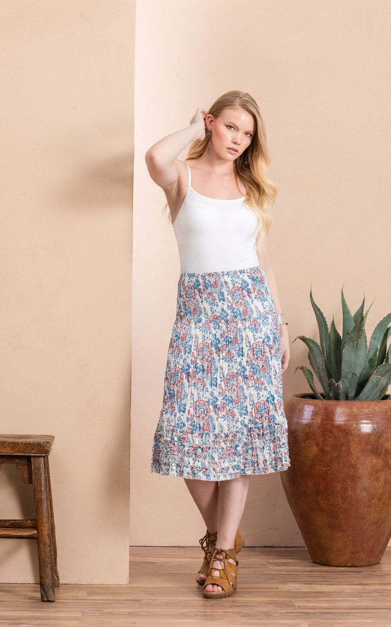 Victorian Skirt, Short, White Blossom
