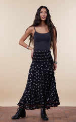 Macarena Skirt, Long, Black Diamond