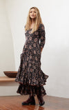 Santa Fe Dress, Long, 3/4 Sleeve, Gemila Black
