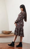 Solome Dress, Short, Long Sleeve, Gemila Chocolate