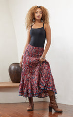 Macarena Skirt, Long, Gypsy Red