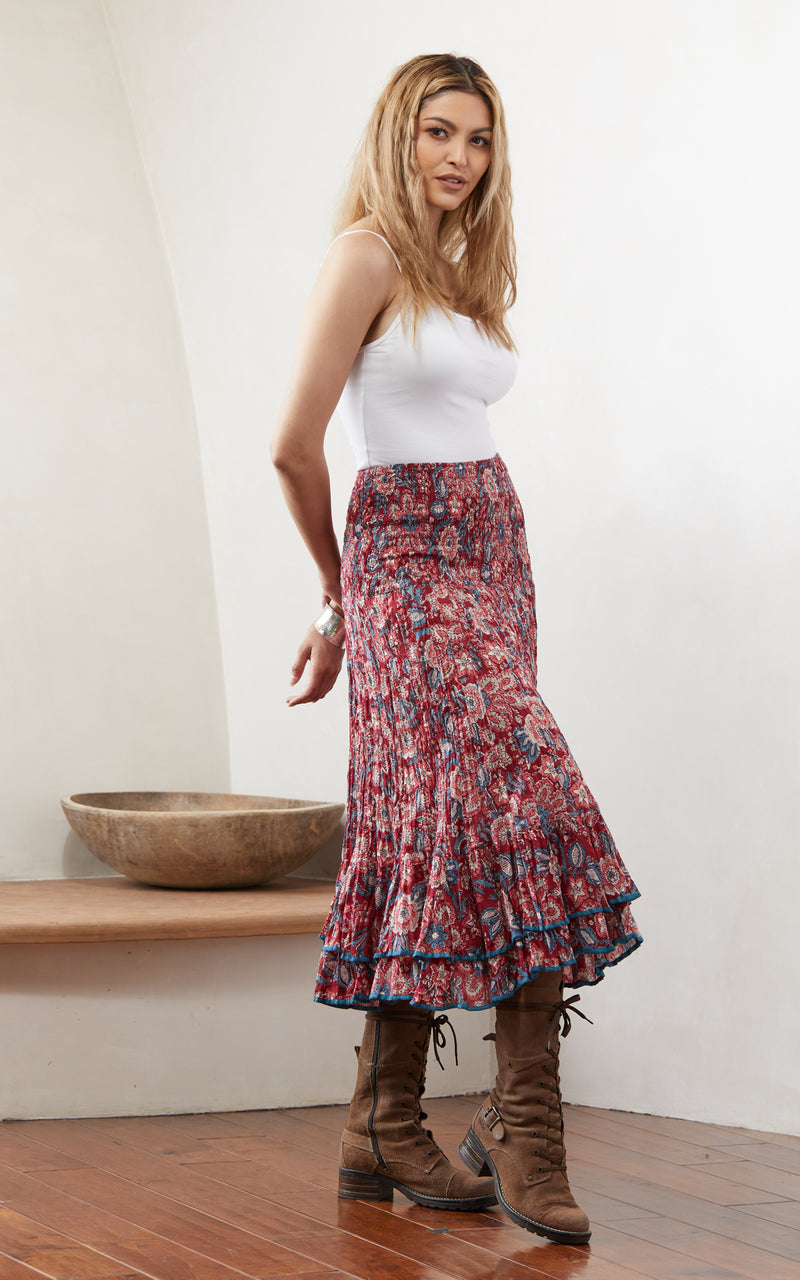 Macarena Skirt, Short, Gypsy Red